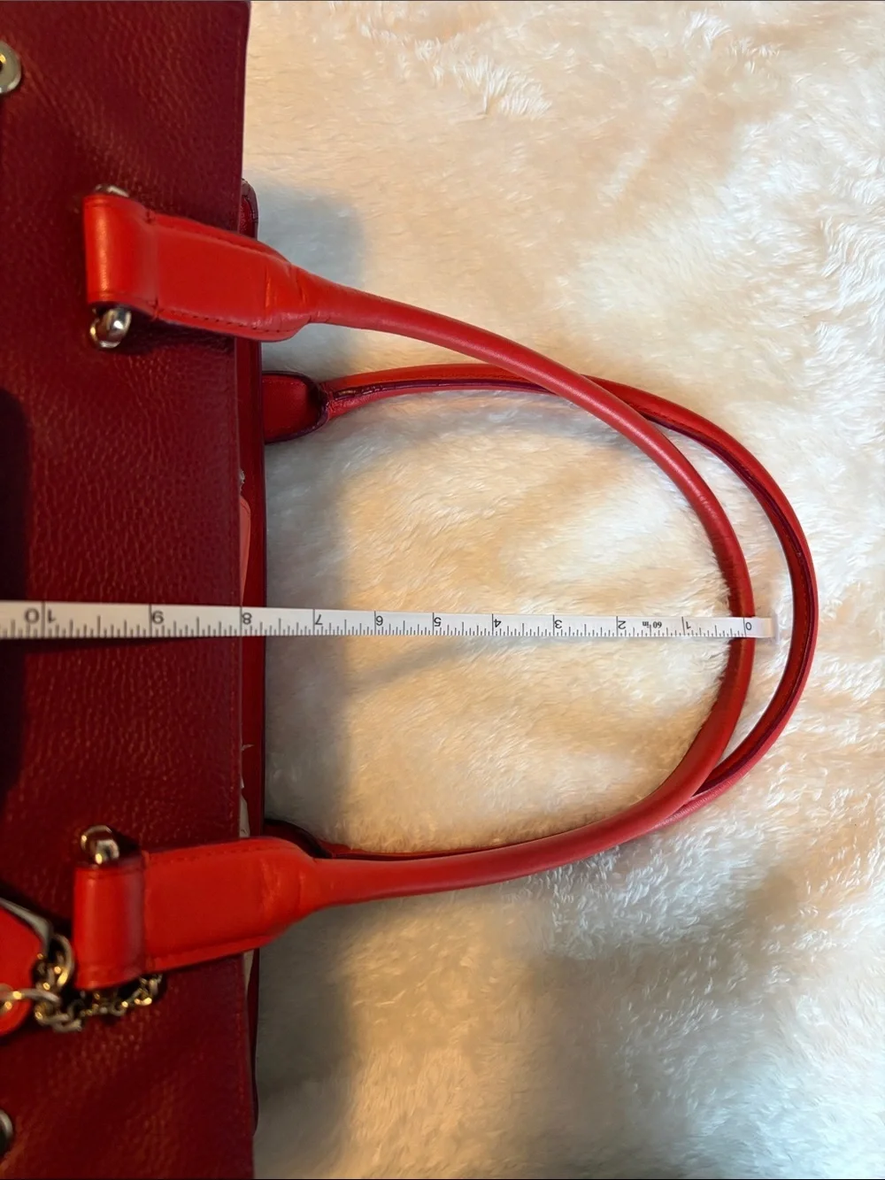 Coach Swagger Carryall Pebbled Leather Colorblock Satchel Shoulder Tote Burgundy